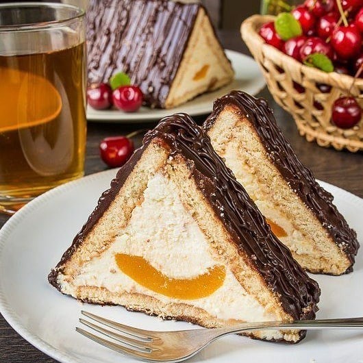 Простой торт из печенья