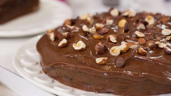 Вкусный пирог с шоколадной пастой