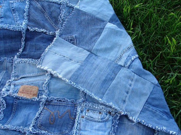 Пэчворк из джинсовой ткани