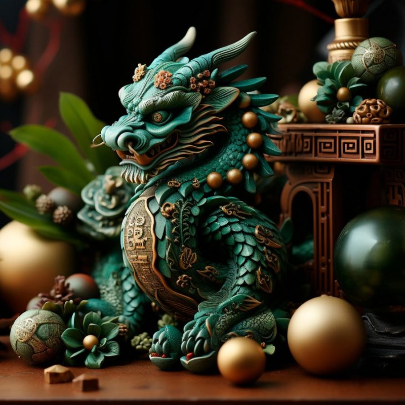 китайский дракон статуэтка